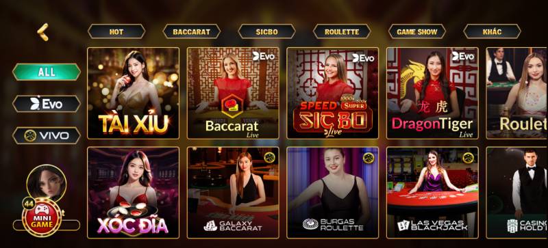 Thăng Hoa Cảm Xúc - Live Casino Go88 Cho Dân Chơi Sành Điệu Phong phú trò chơi đáp ứng mọi sở thích